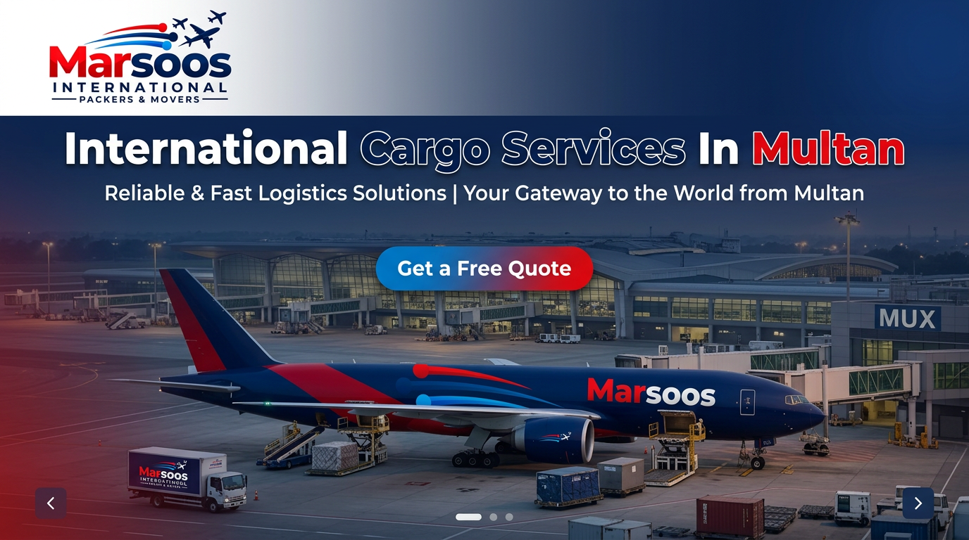 Marsoos International aircraft on the tarmac at Multan airport for international cargo services