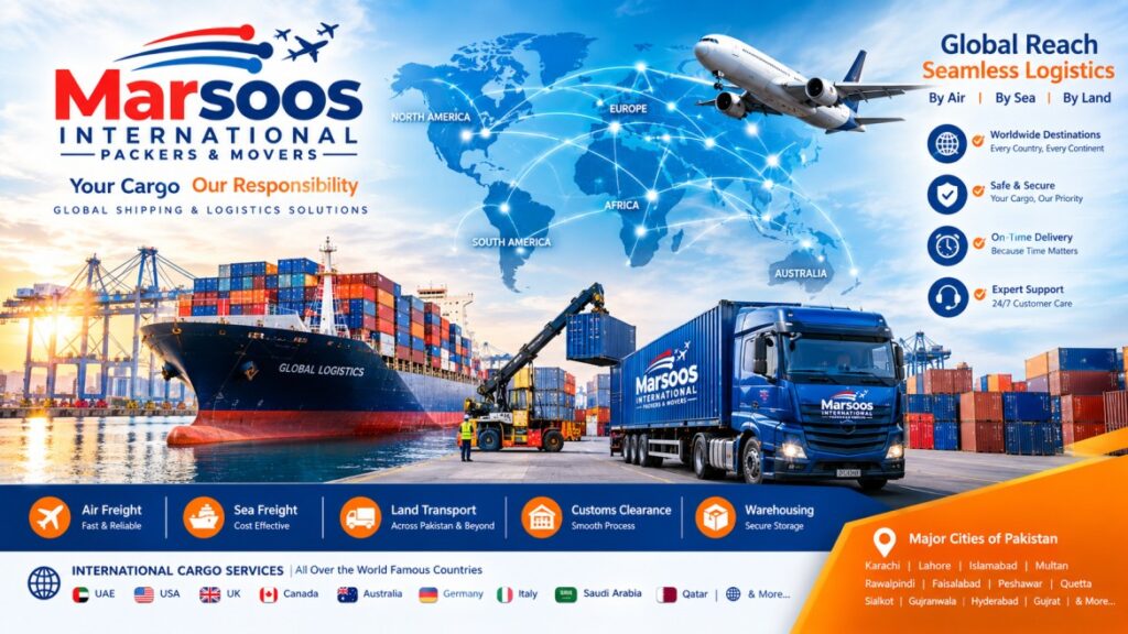 International cargo shipping network