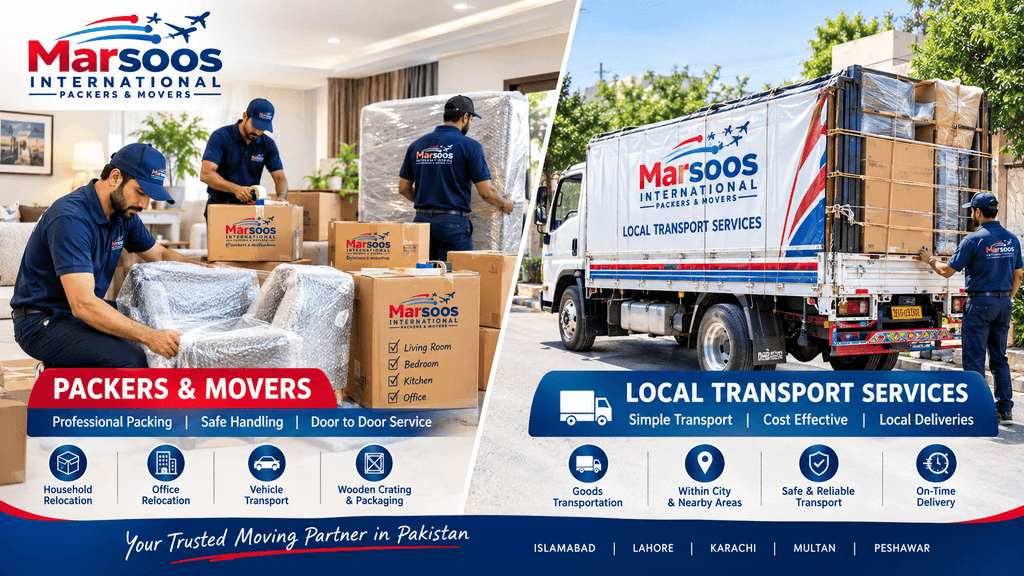 Packers and movers vs local transport services Pakistan