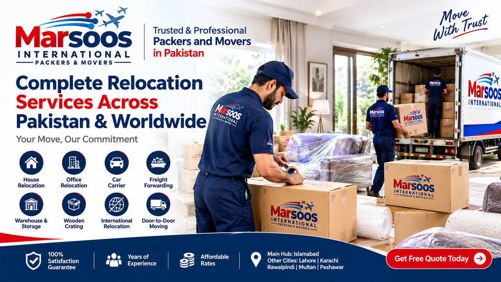 Professional moving services Pakistan
